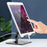 Adjustable Desktop Lazy Mobile Phone Tablet Holder Stand Metal Cellphone Tablet Bracket - Black - 7