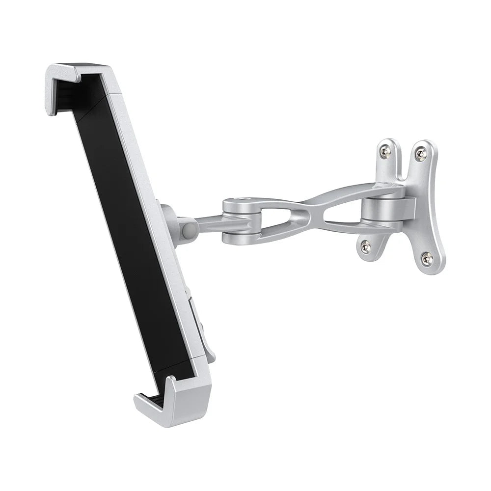 C120+H85A Aluminum Alloy 7-11inch Tablet Holder Bracket Wall Mount Anti-theft Tablet Stand with Security Lock and Key - 7