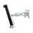 C120+H85A Aluminum Alloy 7-11inch Tablet Holder Bracket Wall Mount Anti-theft Tablet Stand with Security Lock and Key - 7