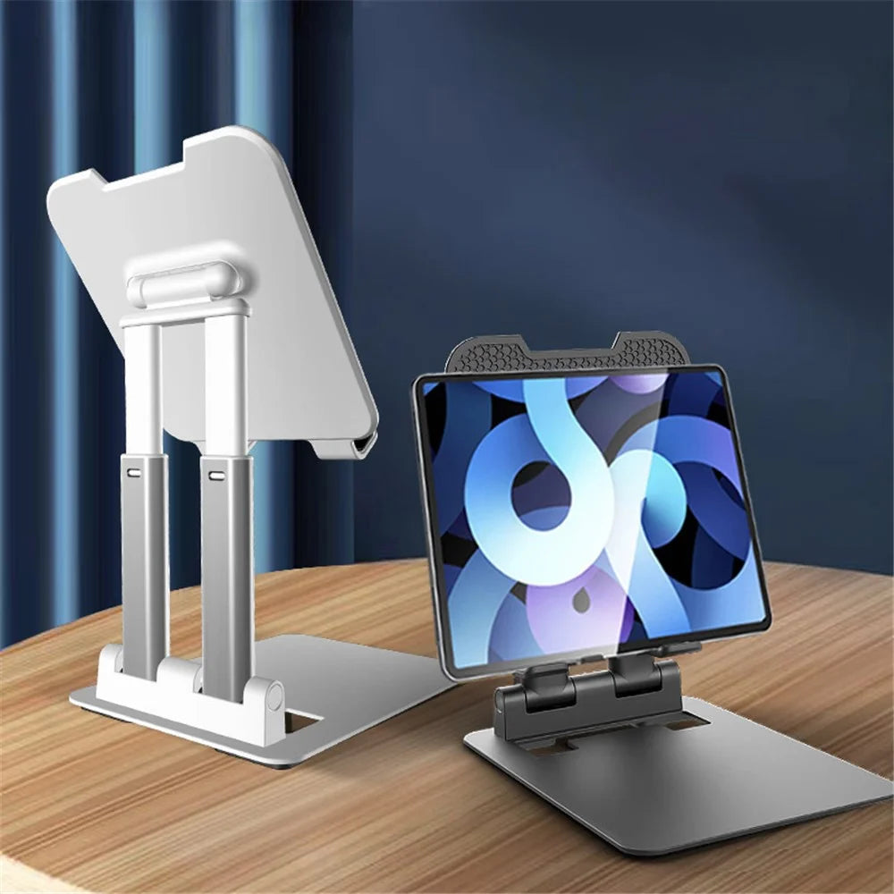 T09 Cell Phone Stand Height Angle Adjustable Anti-slip Phone Holder Desk Tablet Stand, Size: S - Black - 5
