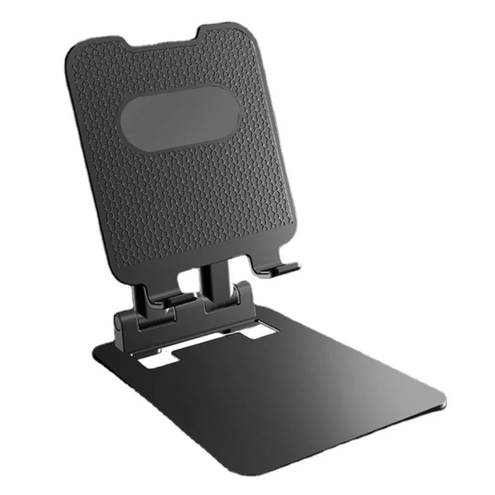 T09 Desktop Foldable Tablet Stand Holder Cell Phone Stand Height Angle Adjustable Mount, Size: L - Black - 1