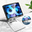 T09 Desktop Foldable Tablet Stand Holder Cell Phone Stand Height Angle Adjustable Mount, Size: L - Black - 4