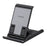 USAMS US-ZJ073 Universal Phone Tablet Desktop Stand Multi-Angle Adjustable Foldable Tabletop Phone Holder Bracket - Black - 1