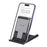 USAMS US-ZJ073 Universal Phone Tablet Desktop Stand Multi-Angle Adjustable Foldable Tabletop Phone Holder Bracket - Black - 3