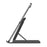 USAMS US-ZJ073 Universal Phone Tablet Desktop Stand Multi-Angle Adjustable Foldable Tabletop Phone Holder Bracket - Black - 5