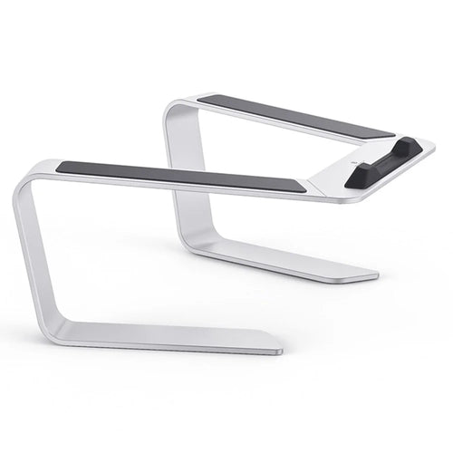 BONERUY P49 Desktop 11-15 Inch Notebook Computer Stand Portable Aluminum Alloy Fast Heat Dissipation Laptop Riser Holder - Silver - 1