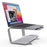 BONERUY P49 Desktop 11-15 Inch Notebook Computer Stand Portable Aluminum Alloy Fast Heat Dissipation Laptop Riser Holder - Silver - 5