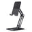 BONERUY P66 Foldable Tablet Stand Holder Aluminum Alloy Cell Phone Stand Desktop Mount Stand - Black - 1