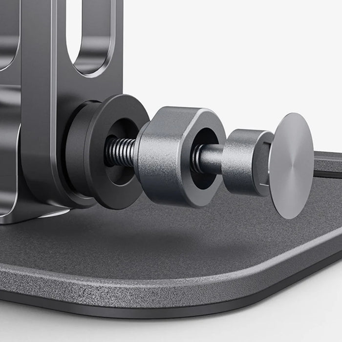 BONERUY P66 Foldable Tablet Stand Holder Aluminum Alloy Cell Phone Stand Desktop Mount Stand - Black - 6