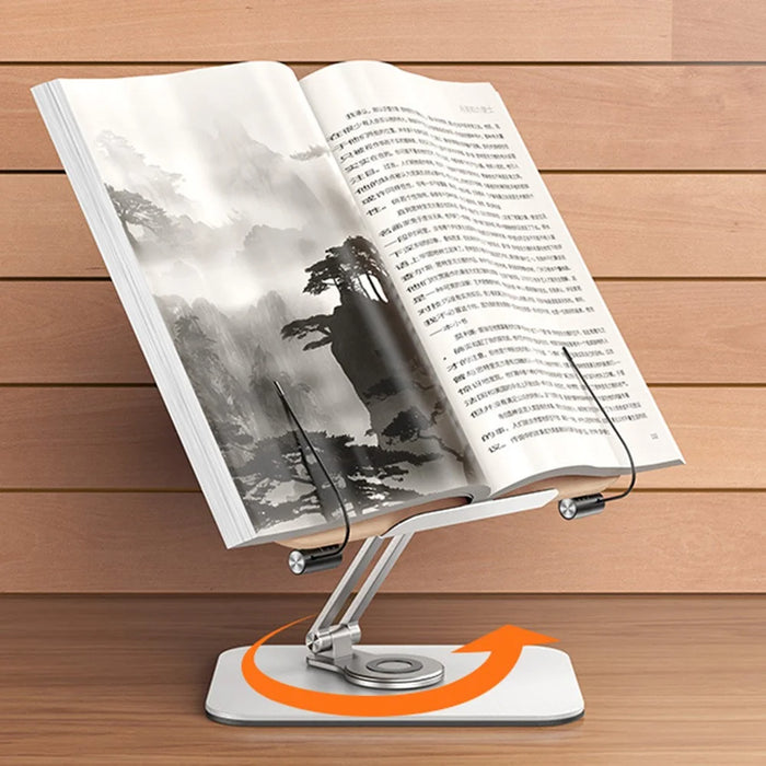 BONERUY R04 Desktop Rotatable Textbook Recipe Tablet Holder Stand Book Reading Bracket - 3