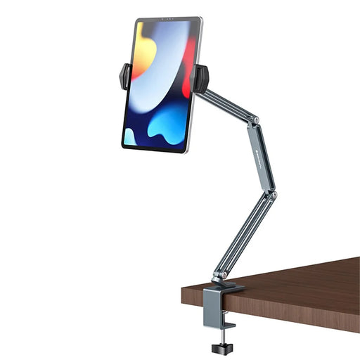 BONERUY P67 Adjustable Arm Aluminum Alloy Mobile Phone Tablet Holder Stand Bedside Desktop Lazy Bracket - Grey - 1
