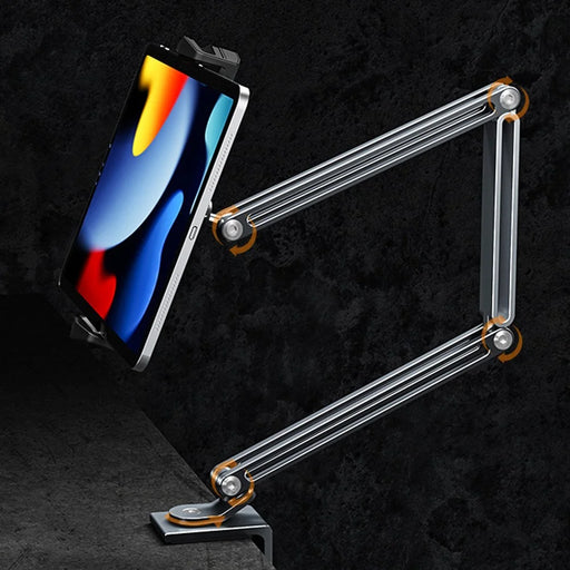 BONERUY P67 Adjustable Arm Aluminum Alloy Mobile Phone Tablet Holder Stand Bedside Desktop Lazy Bracket - Grey - 2