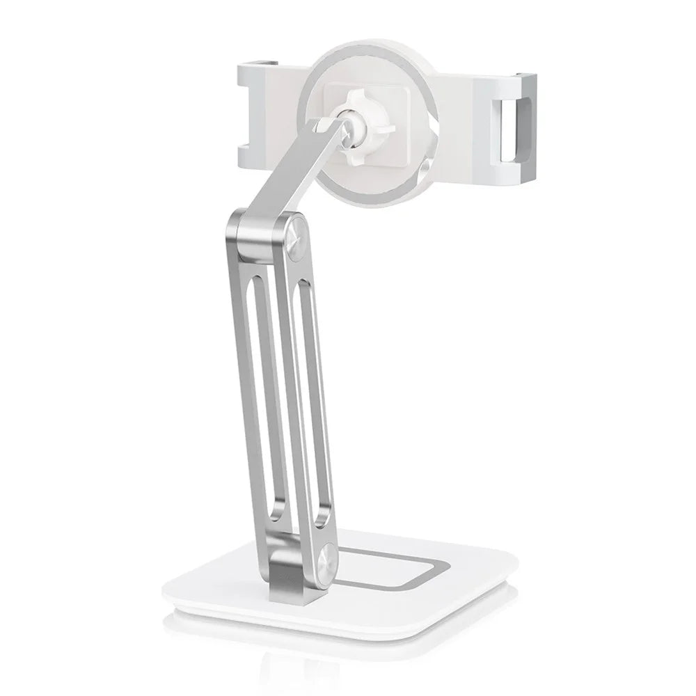 RS718 4.7" - 12.9" Cell Phone Tablet Stand Holder 360 Degree Rotating Adjustable Foldable Desktop Stand with Heavy Duty Base - 2