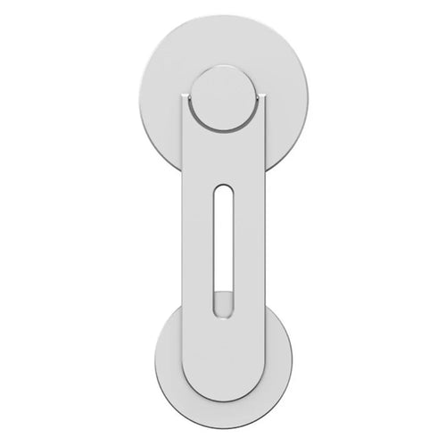 ZF013 180-Degree Flip Magnetic Phone Bracket for Laptops, Desktop Computer Ultra-Thin Magnetic Phone Holder - Silver - 1