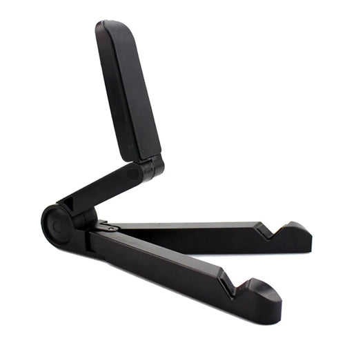 YIHE Portable Foldable Mobile Phone Tablet Holder Adjustable Desktop Cellphone Bracket Stand - Black - 1