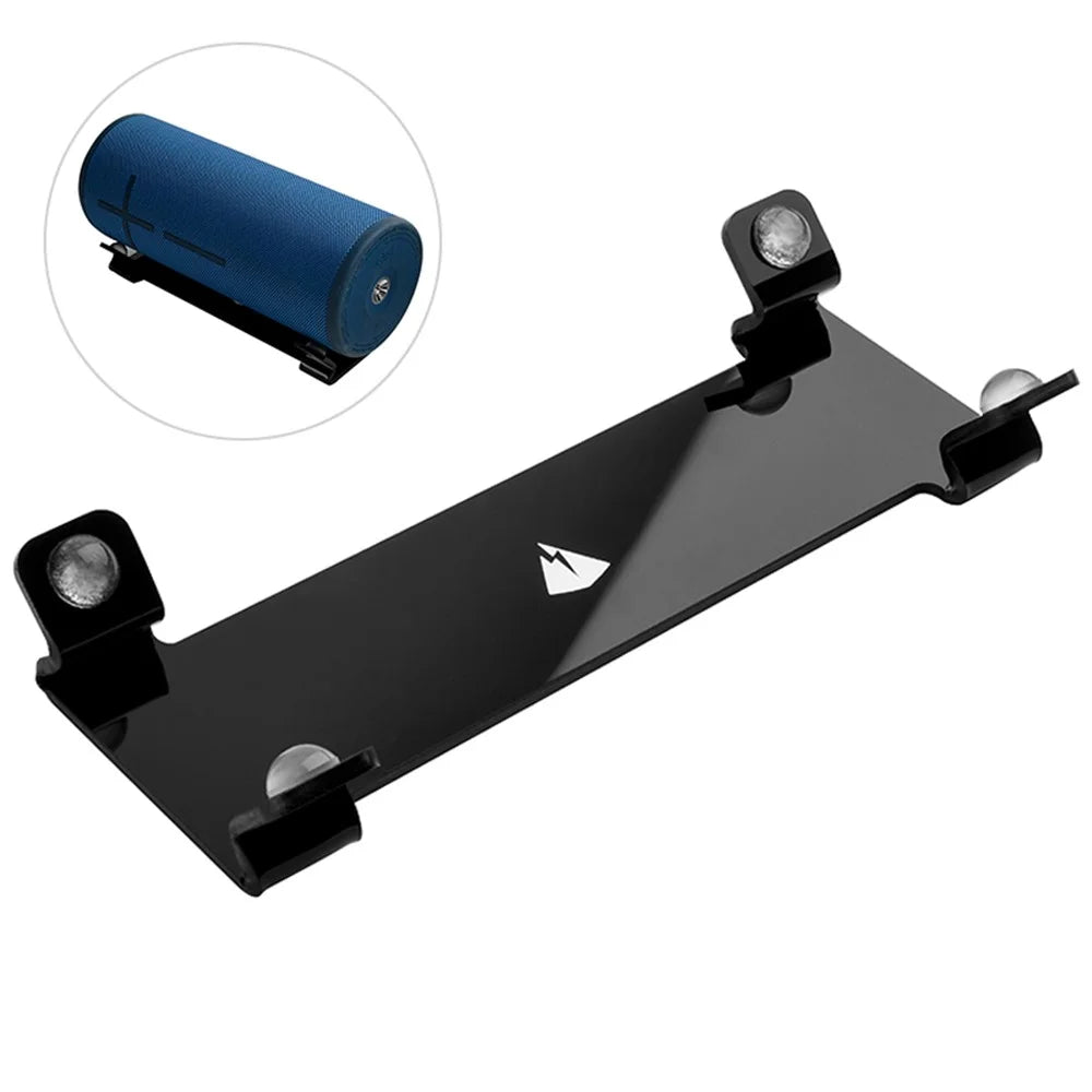 TXESIGN Acrylic Bluetooth-compatible Speaker Stand Holder Desk Display Stand Table Stand Holder for Cylindrical Speakers - Black - 1