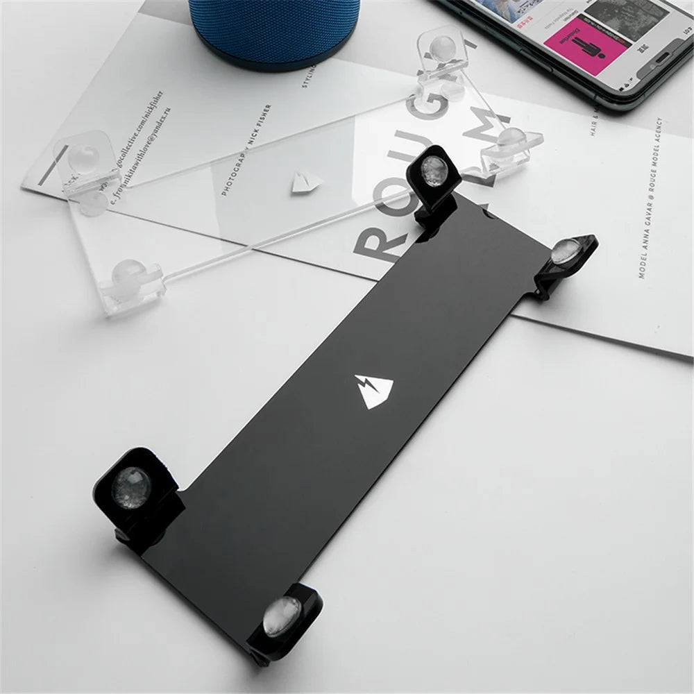 TXESIGN Acrylic Bluetooth-compatible Speaker Stand Holder Desk Display Stand Table Stand Holder for Cylindrical Speakers - Black - 7