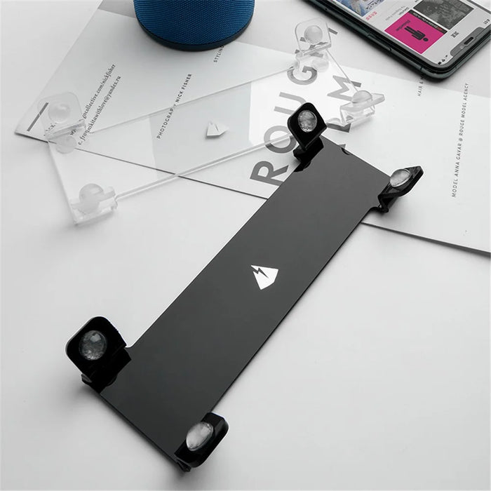 TXESIGN Acrylic Bluetooth-compatible Speaker Stand Holder Desk Display Stand Table Stand Holder for Cylindrical Speakers - Black - 7