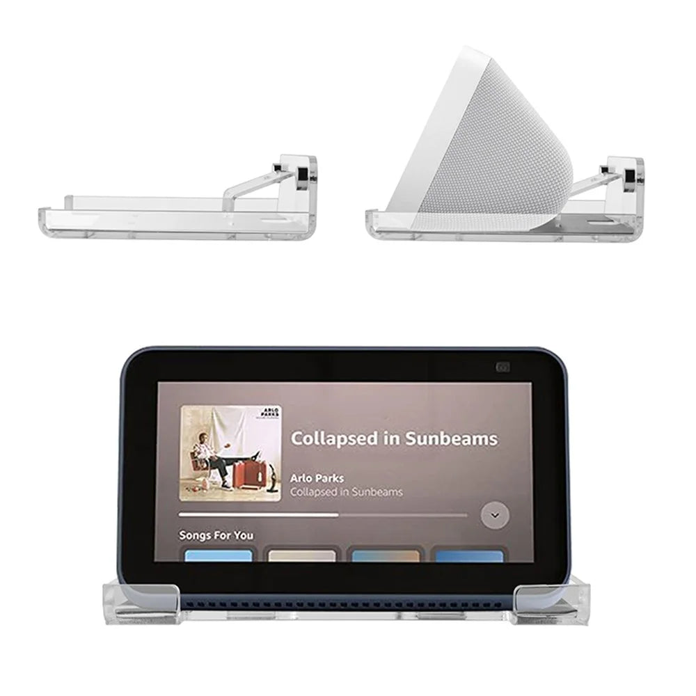 TXESIGN For Amazon Echo Show 5 5.5-inch Speaker Wall Mount Shelf Acrylic Holder Rack - 3