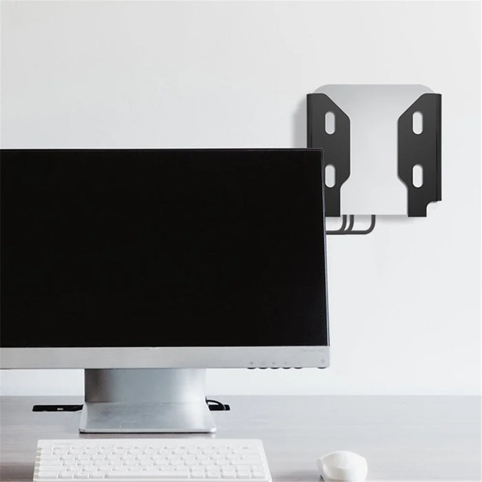 TXESIGN 2Pcs / Set for Mac Studio Computer Wall Mount Shelf Thicken Acrylic Storage Rack - 4
