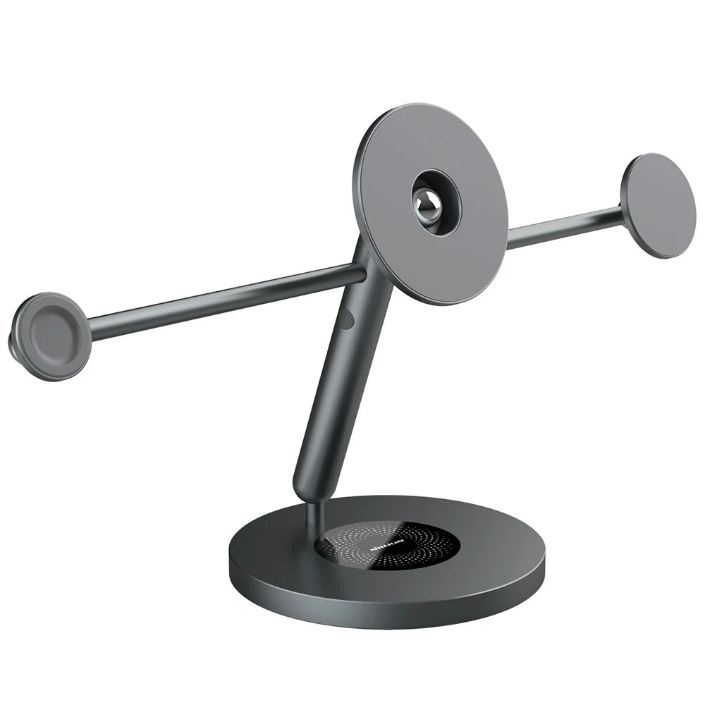 NILLKIN SnapBracnch Modular Devices Station Magnetic Mobile Phone Tablets Stand Holder with 360-Degree Rotating Base (Multitask Version) - 1