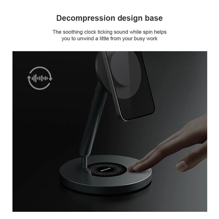 NILLKIN SnapBracnch Modular Devices Station Magnetic Desktop Stand 360-Degree Rotating Magnetic Tablets Holder for Home, Office (Creative Version) - 4