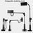 Adjustable Arm 4-13 inch Mobile Phone Tablet Holder Stand Bedside Desk Lazy Tablet Clip Bracket - 6
