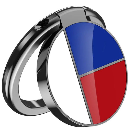 AHASTYLE ST12 Aluminum Alloy Rotatable Foldable Ring Buckle Phone Holder Desktop Mobile Phone Kickstand - Red / White / Blue - 1