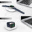 AHASTYLE PT126 For Apple Watch Charging Stand Foldable Smartwatch Charger Holder Charging Dock - White - 2