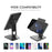 AHASTYLE ST01 Foldable Aluminum Alloy Phone Holder Stand Desktop Dual Shaft Adjustable Bracket - Black - 4