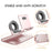 AHASTYLE ST04 For Apple Watch / iPhone Aluminum Alloy Charging Stand Desktop Charging Bracket - Rose Gold - 3