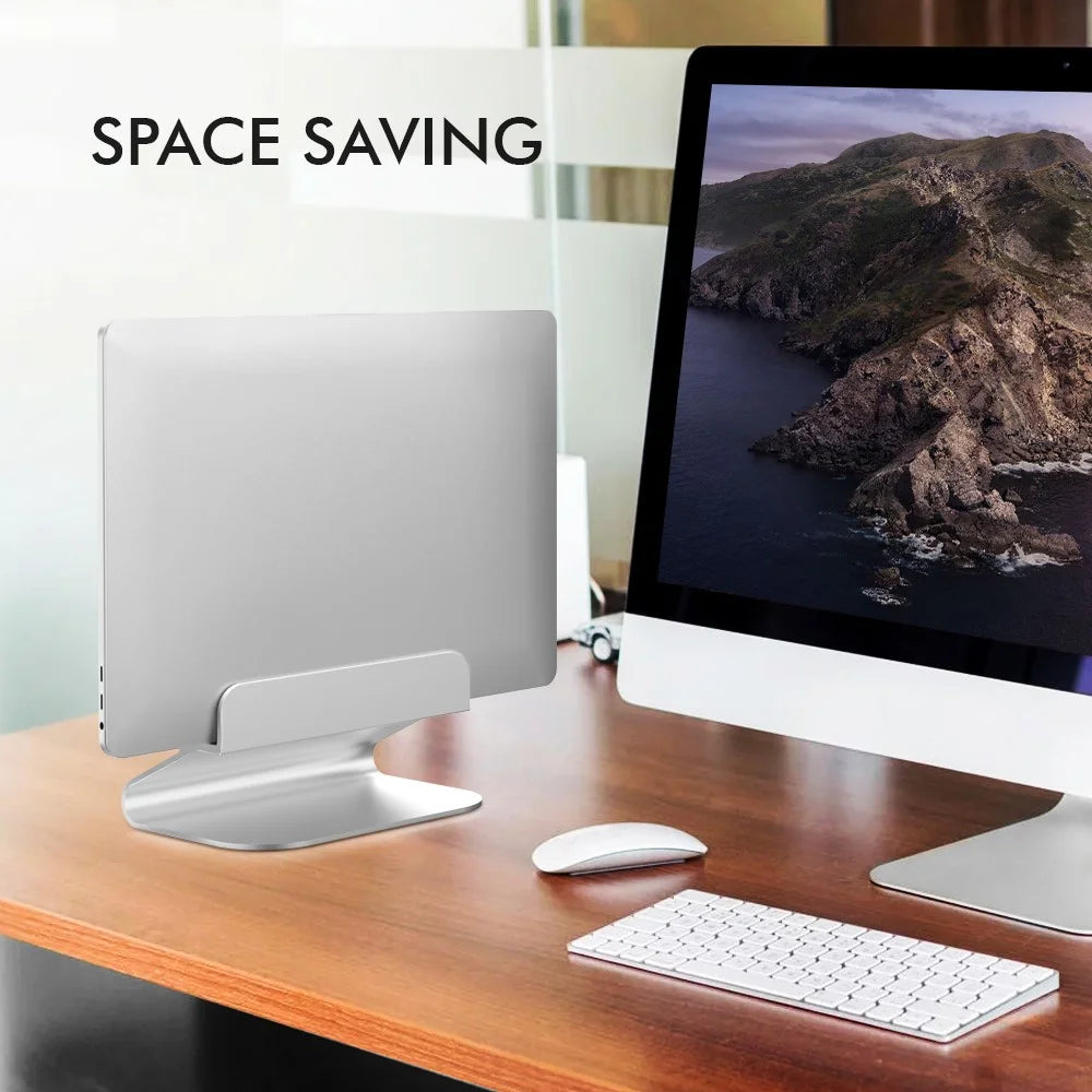 AHASTYLE ST07 Aluminium Alloy Laptop Holder Desktop Vertical Notebook Stand Storage Rack - 2