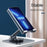 Folding Phone Bracket 360 Degree Rotation Angle Adjustable Desktop Tablet Holder - Silver - 4