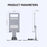 Folding Phone Bracket 360 Degree Rotation Angle Adjustable Desktop Tablet Holder - Silver - 7