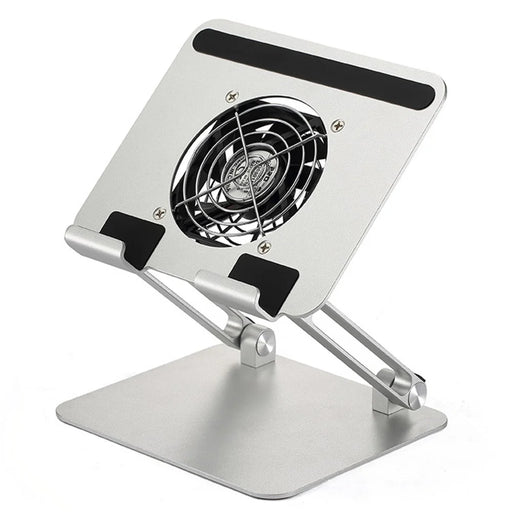 D56-4 Aluminum Alloy Tablet Stand with Cooling Fan for iPad Foldable Desktop Bracket - 1