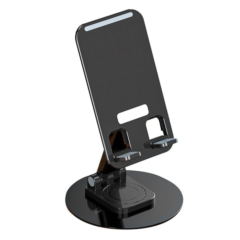 K39B Desktop Mobile Phone Tablet Holder Stand Rotatable Aluminum Alloy Bracket - Black - 1