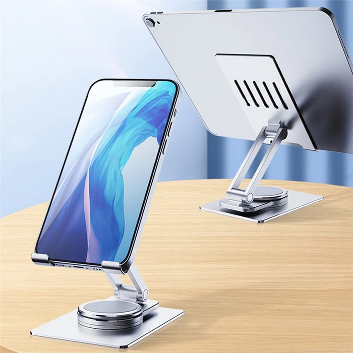 T631S 360 Degree Rotation Phone Stand Aluminum Alloy Adjustable Desktop Tablet Holder - 2