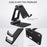 AS007 Foldable Smartphone Stand Holder Aluminum Alloy Cell Phone Stand Desktop Mount Bracket - Black - 6