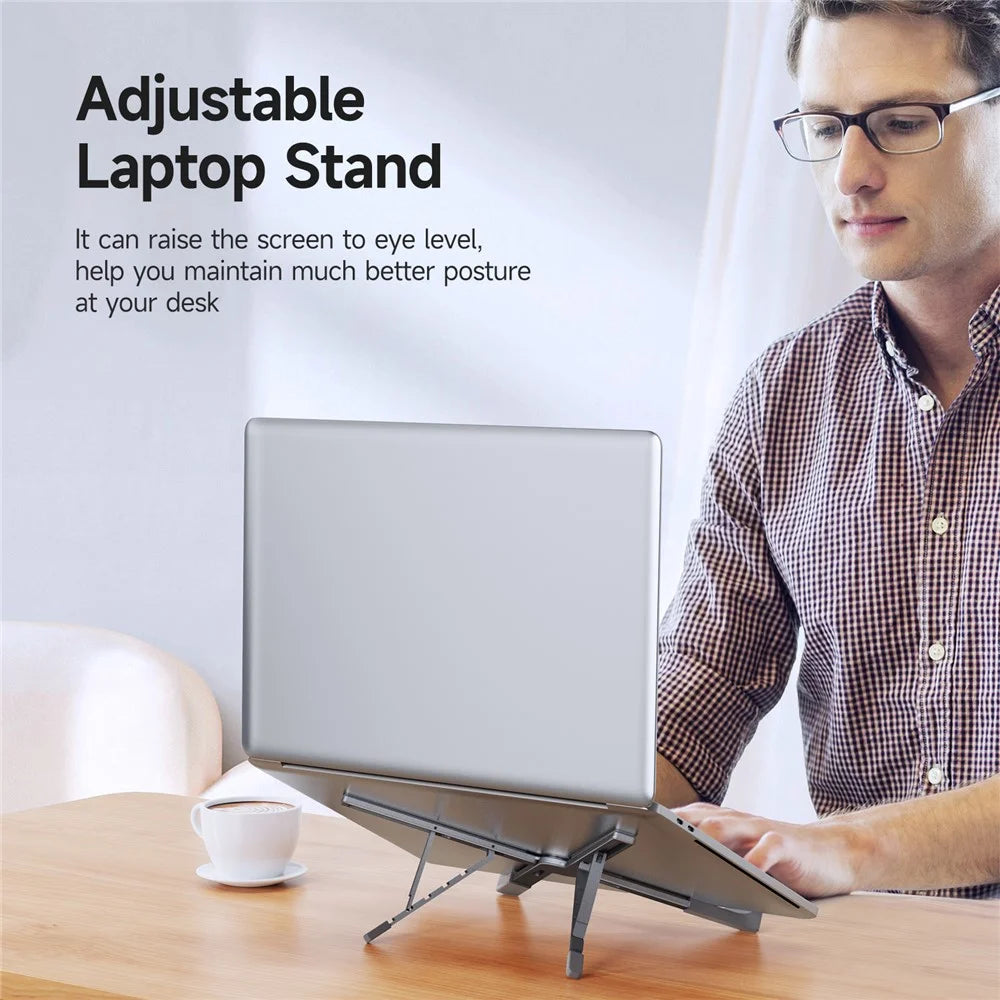 DUX DUCIS X-shaped Foldable Laptop Stand Height Adjustable Notebook Riser Cooling Bracket - 2