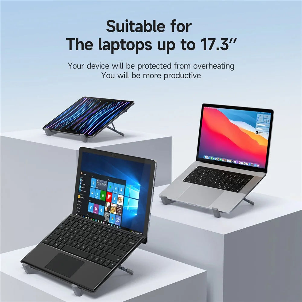 DUX DUCIS X-shaped Foldable Laptop Stand Height Adjustable Notebook Riser Cooling Bracket - 6