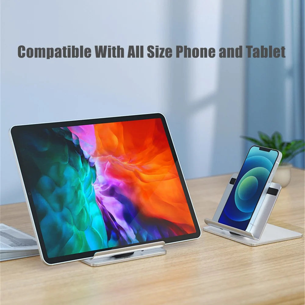TM08 Foldable Aluminum Alloy Tablet Holder Stand Lazy Desktop Adjustable Phone Tablet Bracket - 4