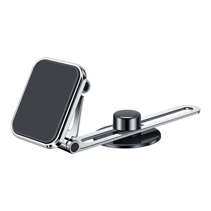 F52 Magnetic Car Phone Holder Stand Adhesive 360 Degrees Rotating Cellphone Bracket - Silver - 1