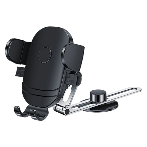 F17 Car Dashboard Screen Mount Phone Holder Stand Adhesive Rotatable Cellphone Bracket - Silver - 1