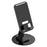 T9 Desktop Phone Stand Folding 360° Rotating Tablet Holder for Live Streaming, Online Teaching - Black - 1