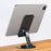 T9 Desktop Phone Stand Folding 360° Rotating Tablet Holder for Live Streaming, Online Teaching - Black - 3