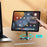 Tablet Stand 360-degree Rotating Aluminum Alloy Desktop Holder Foldable Mobile Phone Stand Adjustable Tablet Mount - Grey - 3