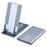 Phone Stand Adjustable Aluminium Tablet Desktop Holder Fully Foldable Phone Cradle Dock - Silver - 1