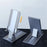 Phone Stand Adjustable Aluminium Tablet Desktop Holder Fully Foldable Phone Cradle Dock - Silver - 5