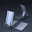 Phone Stand Adjustable Aluminium Tablet Desktop Holder Fully Foldable Phone Cradle Dock - Silver - 6