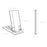 Phone Stand Adjustable Aluminium Tablet Desktop Holder Fully Foldable Phone Cradle Dock - Silver - 7
